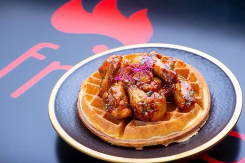A little sweet, a little spicy, and a whole lot of delicious 🍗🌶️🧇
Come try our spicy chicken & waffles today!

#SweetAndSpicy #ChickenWaffles #FoodieCravings #EatLocal #frangouganda