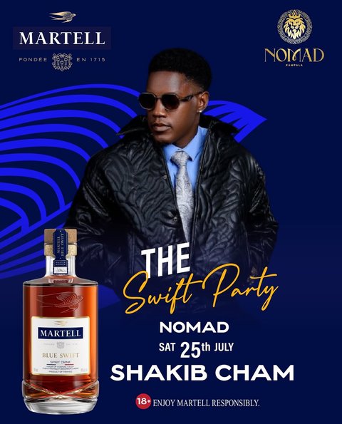 The decks are on fire! 🔥🎧

@shakib_cham is taking over the Martell Swift Party with an electrifying set that’s keeping the crowd on their feet. Every beat, every drop, and every moment is pure energy.

If you’re not here yet, you’re missing one of the biggest Friday experiences in town. The party is just getting started—pull up and be part of the vibe! 🍾⚡

#MartellSwiftParty #ShakibLive #NomadKampala #SwiftFriday #PartyVibes FridayNight