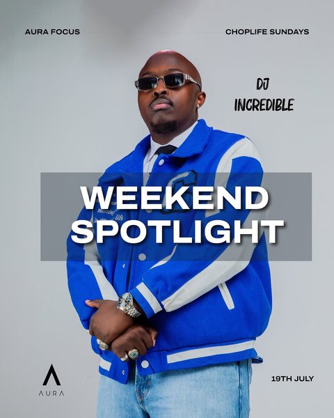 CHOPLIFE SUNDAYS x DJ INCREDIBLE 🇰🇪

This Sunday, we’re taking ChopLife to another level as Kenya’s own @djincredible lands at Aura Lounge for an unforgettable night.

Expect nothing but the best of Afrobeats, Amapiano, Hip-Hop, and global sounds, delivered by one of East Africa’s finest selectors. Good music, premium vibes, and the energy that makes Sundays at Aura unmatched.

📍 Aura Lounge
📅 Sunday, 19th July
🕖 Doors Open Early

Gather your crew, book your table, and come experience ChopLife the Aura way. #ChopLifeSundays #AuraLounge #DJIncredible #SundayDoneRight #KampalaNightlife