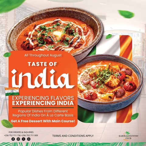 Savor authentic Indian cuisine, from rich curries and sizzling tandoori specialties to freshly baked naan. Whether you're a longtime fan or exploring Indian flavors for the first time, every meal promises a memorable dining experience.

Join us throughout August and celebrate great food with family, friends, and colleagues!
0752 711 009
🌐visit. https://kabiracountryclub.com/dining-3/pub/
#thepub #TasteOfIndia #ThePub #IndianCuisine #AugustSpecial #FoodLovers #DiningExperience #FlavoursOfIndia