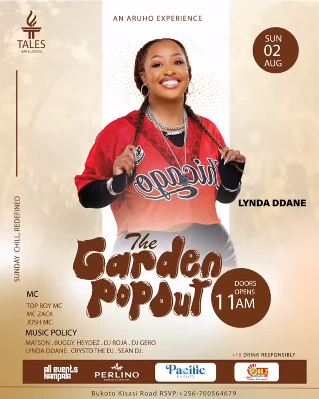 The Garden Popout Lineup Is Finally Here!

No excuses. No staying home. 
The Garden Popout lineup is stacked! 
Entrance is free @taleslounge256 this Sunday starting as early as 11am
#pacificeventsltd #talesloungebukoto