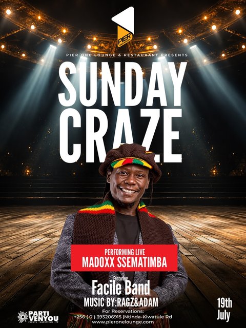 Losing or winning team ?? Let’s celebrate with sounds 🎶 of @madoxx_sematimba 

📍Pier 1 Ntinda
Reservations: 0393206915 

#Pier1Lounge #SundayCraze #worldcup