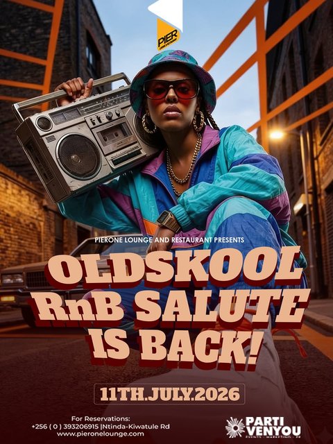 The smoothest R&B throwbacks are taking over the night once again 💿✨so if you know every word to the classics, this is where you belong.

📅 11th July 2026
📍 Pier One Lounge & Restaurant
☎️ Reserve your table now: +256 (0) 393 206 915

#OldSkoolRnB #PierOneLounge #RnBSalute #KampalaNights #GoodMusicOnly