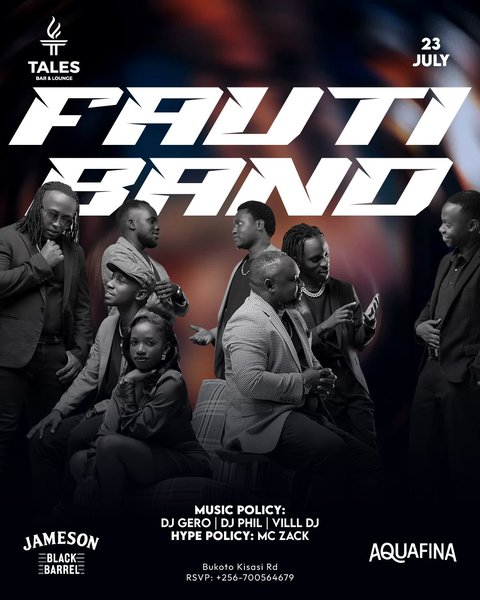 Thursdays hit different at Tales.

From the first note to the last song, @fauti_band delivers the perfect soundtrack to your night with @villl_deejay @gero_humblelion , Dj Phil and @mc_zack_original . Grab your crew and let the good times roll.

📍 #talesbarandlounge , Bukoto Kisasi Road

#ThursdayAtTales #FaultiBand  #kampalanightlife