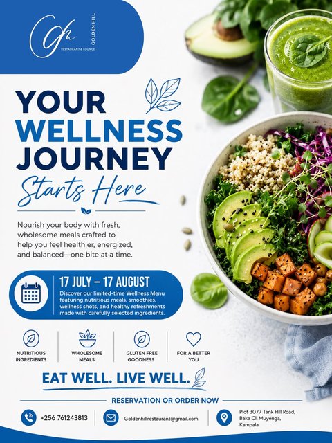 Eat Well. Live Well.
Discover our limited-time Wellness Menu and make every meal count.