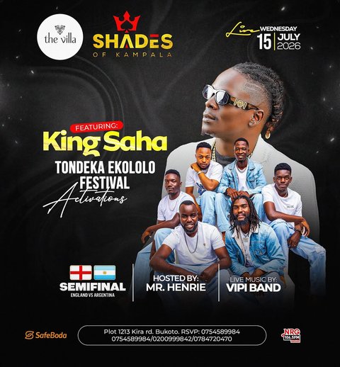 This Wednesday , live alongside King Saha at The Villa ,Bukoto . Tag along with your vibes partner @thevillakla
