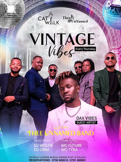 Stepping in the VINTAGE VIBES with Energy 
Join us and be part of it at @catwalk_lounge_kololo with @dax_vibez