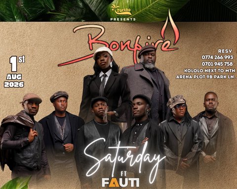Saturday doesn't whisper, it roars! Fauti Band is taking over with non-stop hits and feel-good vibes. Gather your crew and let's make Saturday unforgettable. 

#TorinoKampala #SaturdayBandNight #WeekendVibes 
#LiveMusicKampala #torinobandnights 
@fauti_band
