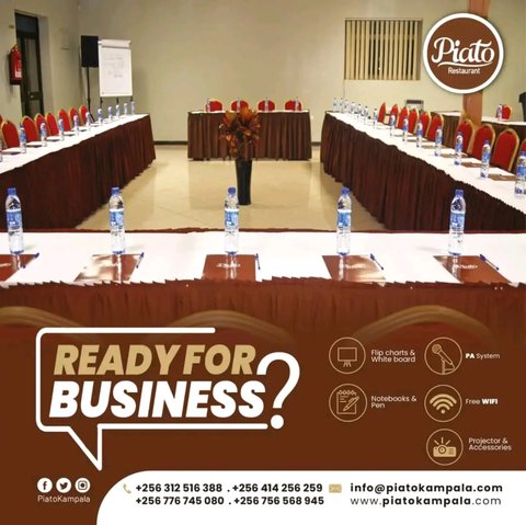 Big ideas deserve the right space. 

Whether you're planning a conference, workshop, business launch, corporate meeting, or something in between, our newly revamped conference halls are perfectly designed for that. 

Ready to host your next event?

📞 0776 745 080

#PiatoKampala