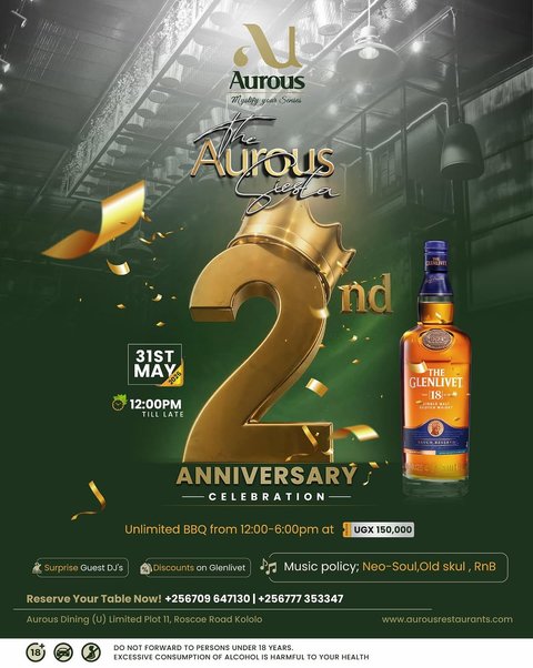 Two years of flavour,family and incredible memories.🎉🍾
Join us on 📆 31/05/2026 to celebrate Our 2nd Anniversary with a special smokin' BBQ Brunch featuring live soulful tunes. 
☎️ 0709647130 / 0777353347 for more details and Table reservations.
#Aurous@2
@viclandwinesandspirits