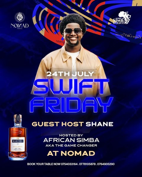 The weekend starts here, and there’s only one way to do it—loud music, ice-cold drinks, nonstop dancing, and unforgettable vibes at Nomad Kampala.

Tonight, we’re setting the pace for the weekend. Bring your crew, own the dance floor, and make every moment count. Don’t just hear about it tomorrow—be part of it tonight.

📍 Nomad Kampala⏰ The party starts now!

#SwiftFriday #NomadKampala #WeekendStartsHere #FridayVibes #GoodMusicGoodPeople Se