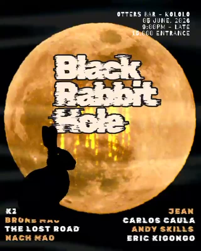 Are you ready Kampala!! 5th of June Otters open the doors to the Black Rabbit Hole .. from 9pm to late ⏰!Curated artists and DJS will  be performing to bring to Kampala the best event of the night !! The line up will be coming soon keep posted!!

.

.

#kampala #friday #fridayparty