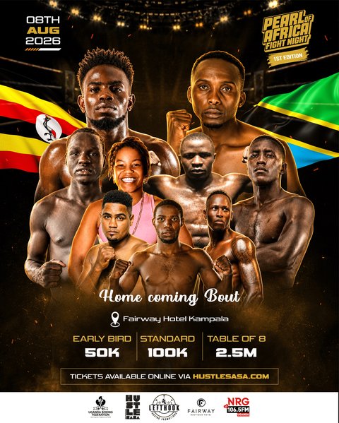 Every fighter has a story. Every bout has something to prove. 

The gloves are on, the stage is set, and Uganda’s finest are ready to deliver a night of elite boxing at Pearl of Africa Fight Night – Season One.

📅 Saturday, 8th August 2026
📍 Fairway Hotel, Kampala

🎟️ Grab your tickets via https://pearlofafricafightnight.hustlesasa.shop/products/6a54eb6ac2b3f7fc99b91fe6

 and experience the action live.

#PearlOfAfricaFightNight #BoxingUganda ##UgandaBoxing #AllEventsKla