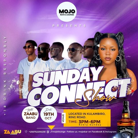 Hello our lovely customers we have good news our band nites are back thrilling wth alot of energy vibes and sweet vocals by the best @zaabu_band every single sunday come through 3pm to 7pm for the best entertainment inside mojo