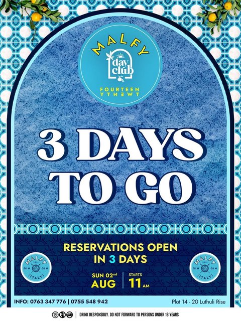 The countdown is officially on! 🍋✨ 

In 3 days reservations for the August edition of Malfy Day Club will be open. Don’t miss out.