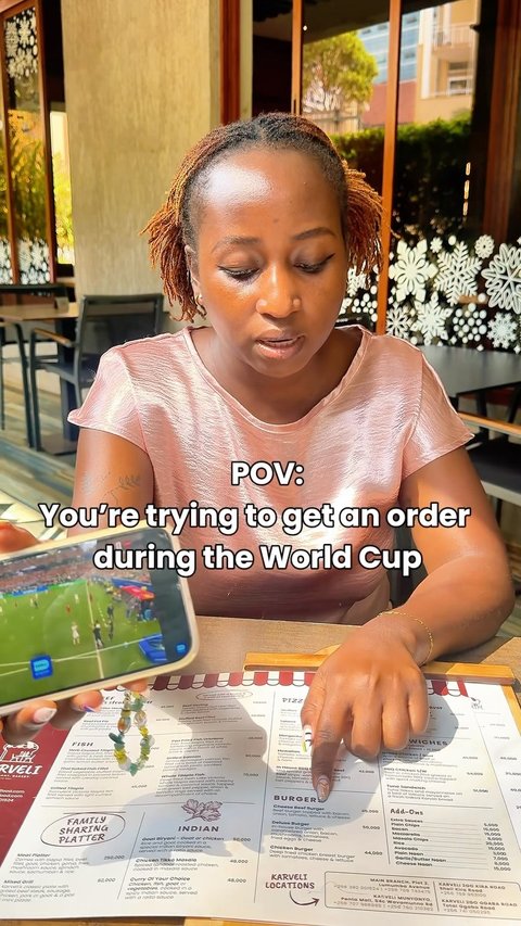 We know World Cup is thee event but we are still trying to sell food ! We shall even bring the Game to you😂😂😂

#worldcup2026 #karveli #kampala #restaurant #lunch