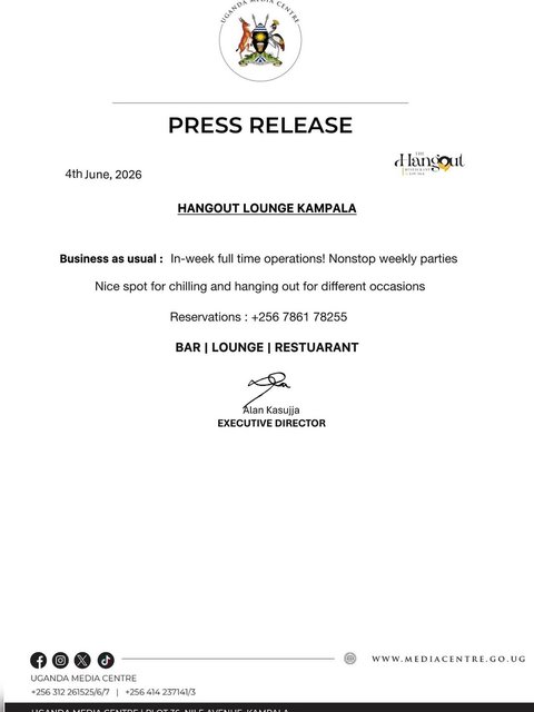 PRESS RELEASE LADIES AND GENTLEMEN 😂