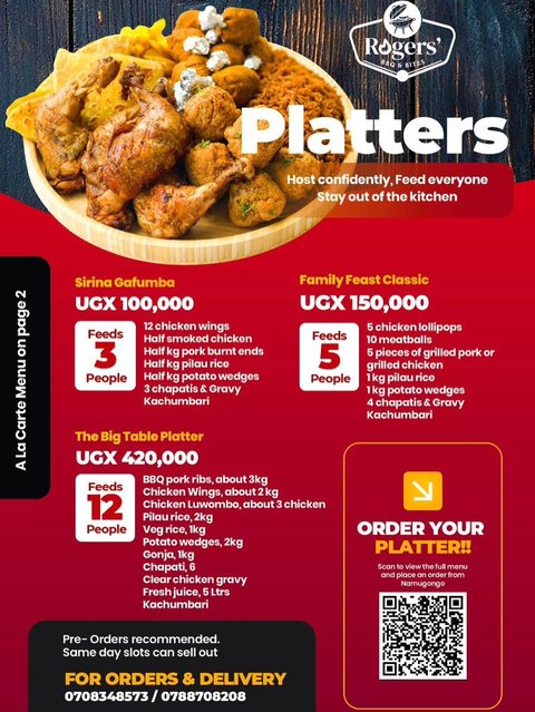 Our menu