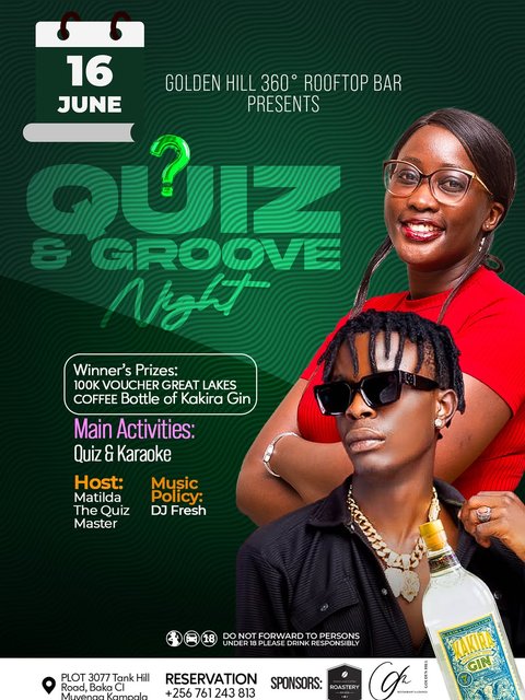Grab your smartest friends, flex that brainpower, and win some epic prizes. 🏆 Once the trivia wraps up, the DJ takes over and we groove the night away. It’s the Tuesday quiz night @goldenhill_kla hosted by @thatdarksecret music policy by @deejayfr3sh256