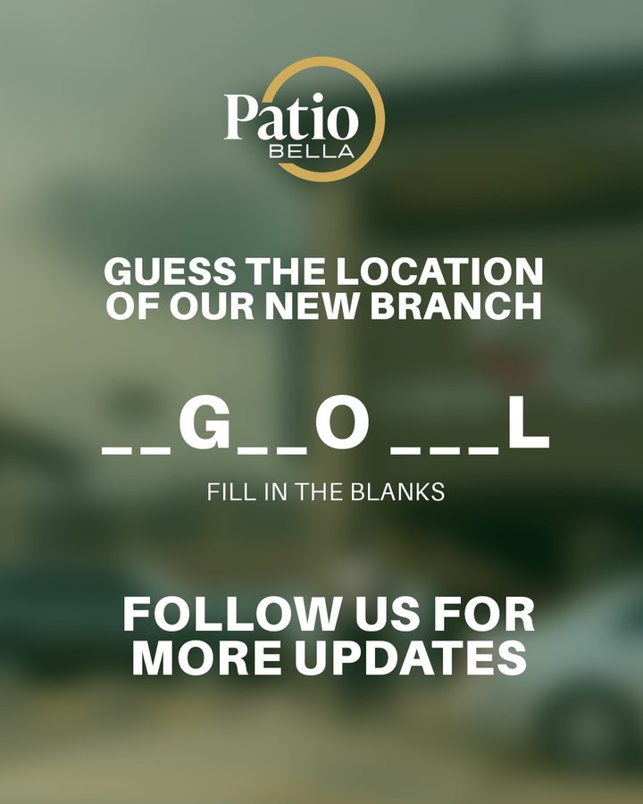 Can you guess the Patio Bella location? Think you know your way around Bella? Drop your guess in the comments.