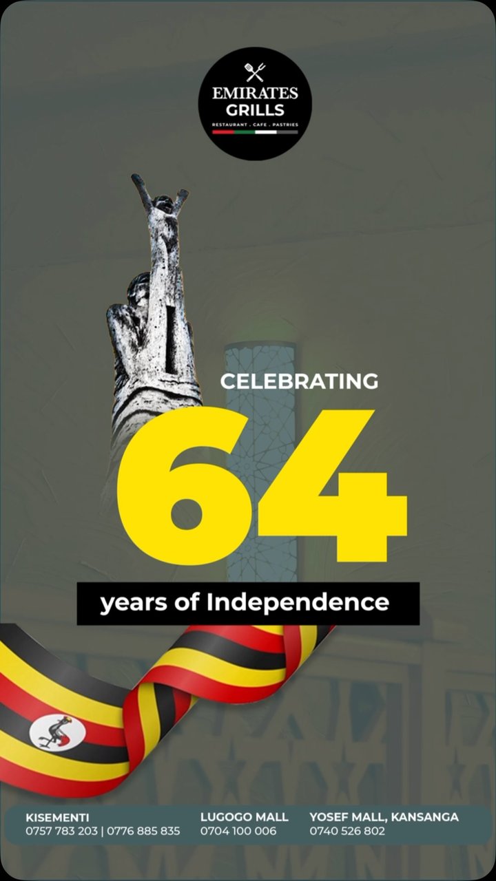 🇺🇬 **Happy Independence Day, Uganda!** Today, we celebrate our freedom, our unity, and the beautiful spirit From all of us at Emirates Grills, may we…