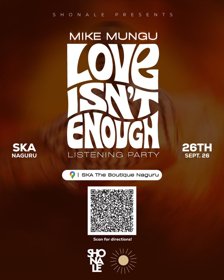 Don’t get lost looking for Mike Mungu. Scan the code and find your way to 5pm, we get active