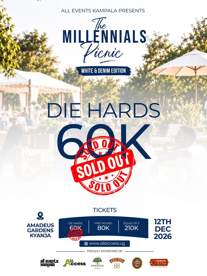 Die hard tickets are SOLD OUT! First round tickets are now LIVE + Squad tickets on allaccess.ug