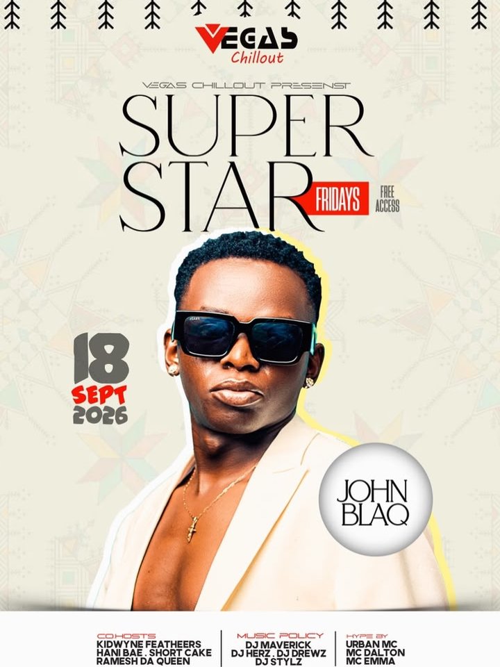 Catch JOHN BLAQ performing live at the Superstar Fridays