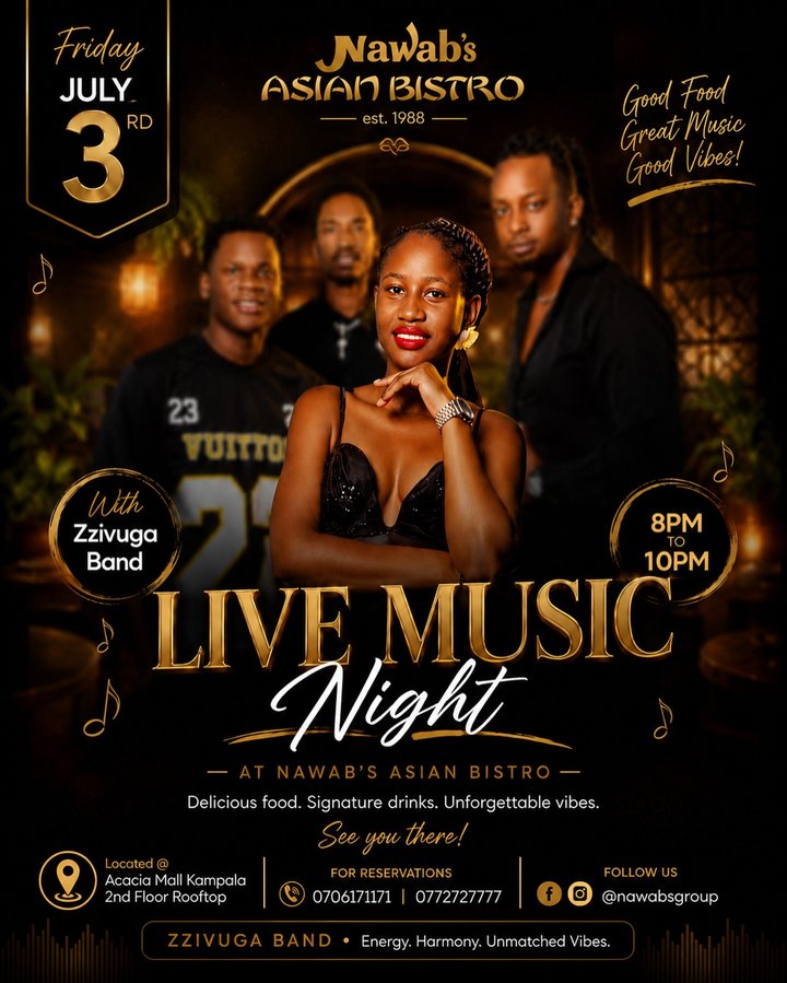 Your Friday nights just got better. Join us at Nawab’s Asian Bistro for an unforgettable Live Music Night featuring the incredible Zzivuga Band. Indulge in…
