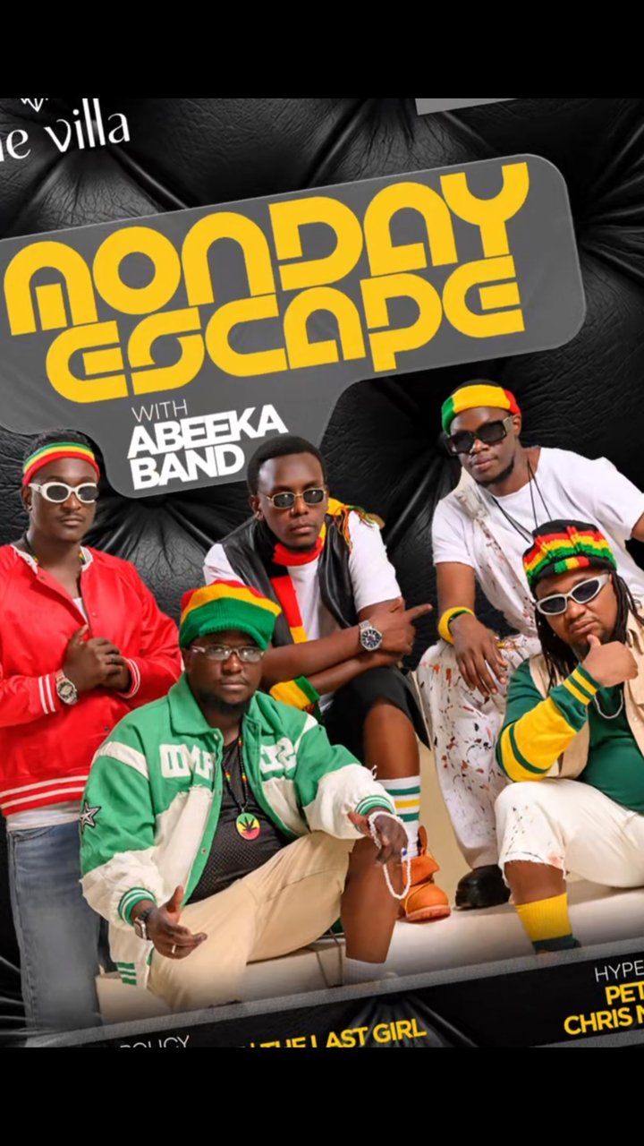 Monday Escape. Abeeka Band live. The Villa is calling, and you already know how we do.
Tonight, we make Monday worth it.
Reserve your table.