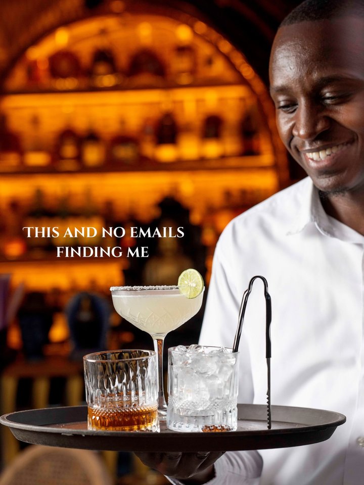 Monday was stressful… Tuesday has cocktails. Shake off the Monday blues, grab your favorite cocktail, Mediterraneo at Villa Kololo restaurant Because waiting…