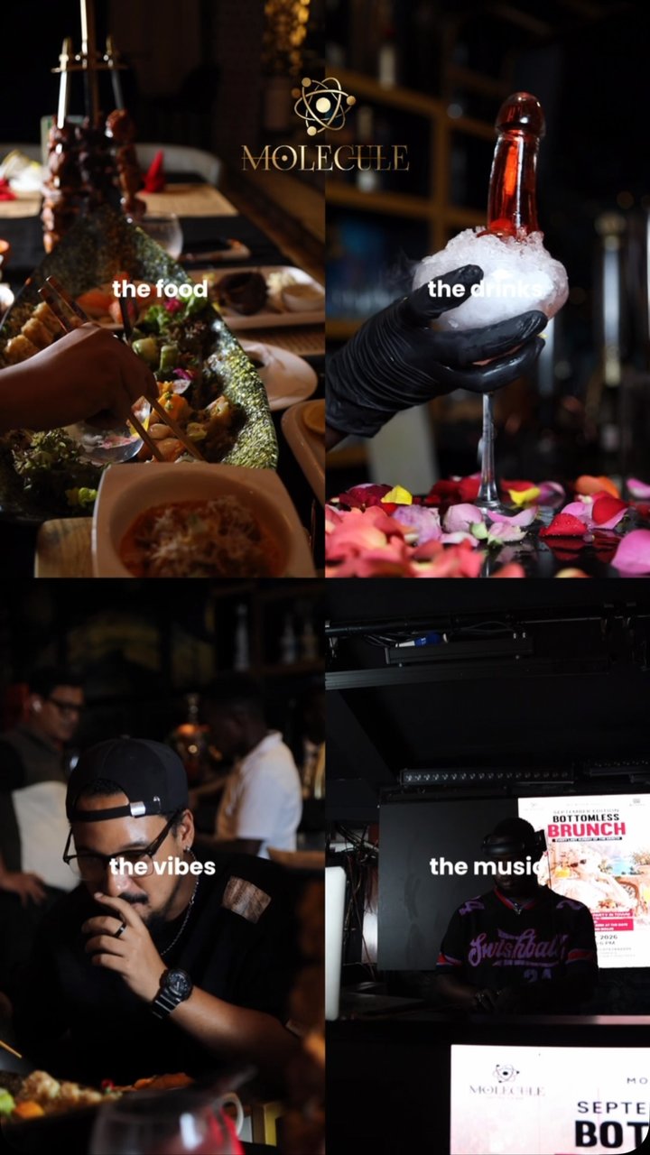 What you can expect for the September Bottomless Brunch Last Sunday of the month, 12pm–6pm see you at Molecule x Mythos for the biggest day party in town.
