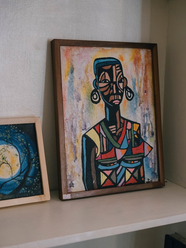 What if the art you bring into your home could also help a child stay in school? This is one of the many paintings created by children in the arts programme…