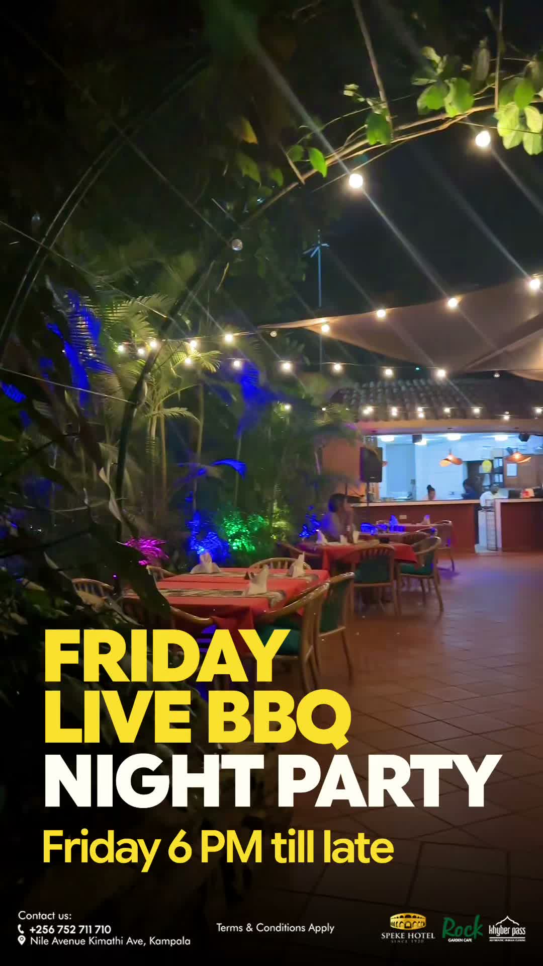 Step into the weekend at Speke Hotel Kampala with delicious BBQ, refreshing drinks, outstanding music, and live entertainment all evening long. Contact us: