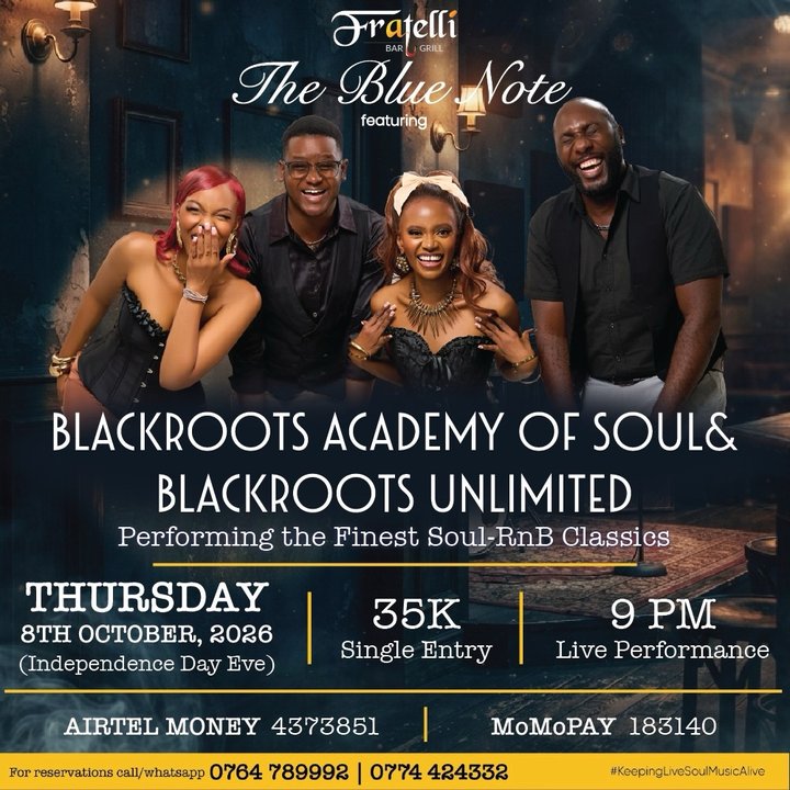 THE BLUE NOTE PRESENTS: BLACKROOTS ACADEMY OF SOULYou asked for another one. We’re bringing them back. This Independence Day Eve, returns to Fratelli for…