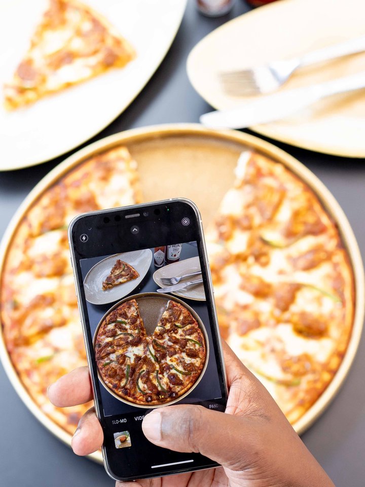 Rule of dining out: Always let the camera eat first, then defend your slice with your life. Who are you sharing this with? For Reservations |