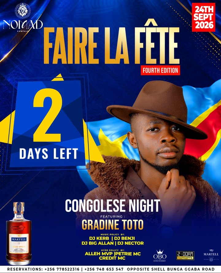 🇨🇩ONLY 2 DAYS TO FAIRE LA FÊTE! 🇨🇩 The countdown is ON for Congolese Night! Get ready for infectious rhythms, big energy, and a celebration of Congolese…