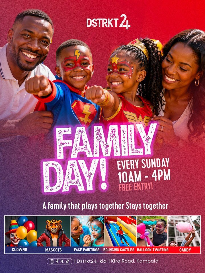 WE’VE GOT GOOD NEWS FOR THE WHOLE FAMILY! You asked, we listened… Dstrkt Family Day is now EVERY SUNDAY! That means more Sundays filled with games, laughter…