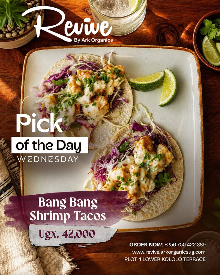 PICK OF THE DAY! Make your Wednesday delicious with our Bang Bang Shrimp Tacos — tender shrimp, fresh slaw, creamy sauce, and vibrant flavours, all wrapped in…