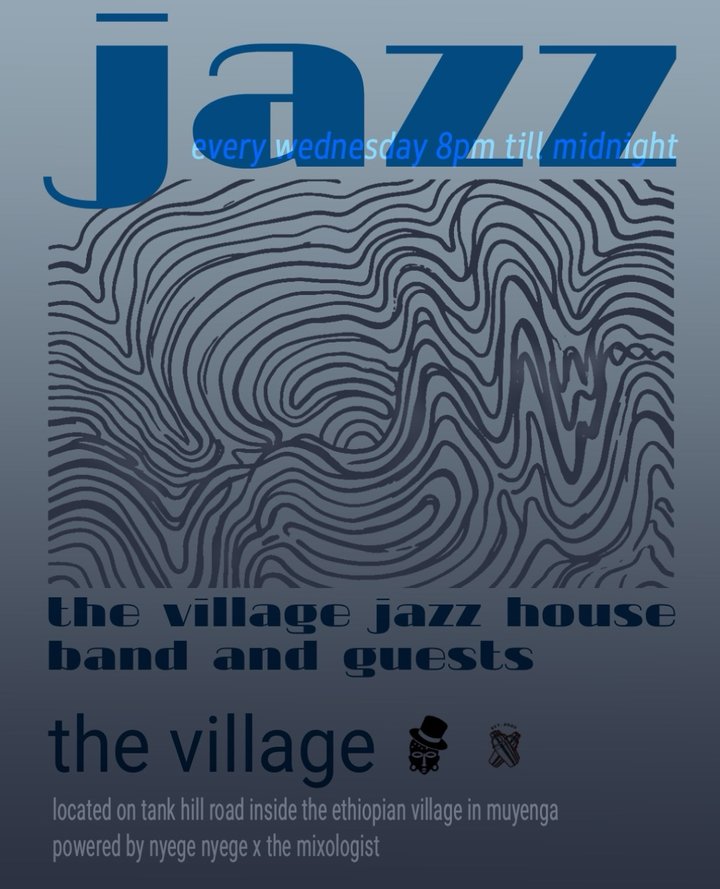 We have amazing jazz artistes from Uganda, Sudan and all across East Africa EVERY Wednesday at THE VILLAGE Come unwind midweek, enjoy beautiful live music…