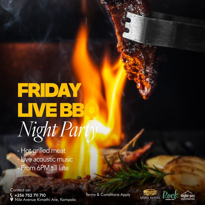 Welcome the weekend at Speke Hotel Kampala with sizzling BBQ, refreshing drinks, wonderful music, and live entertainment for an evening of fun and relaxation…