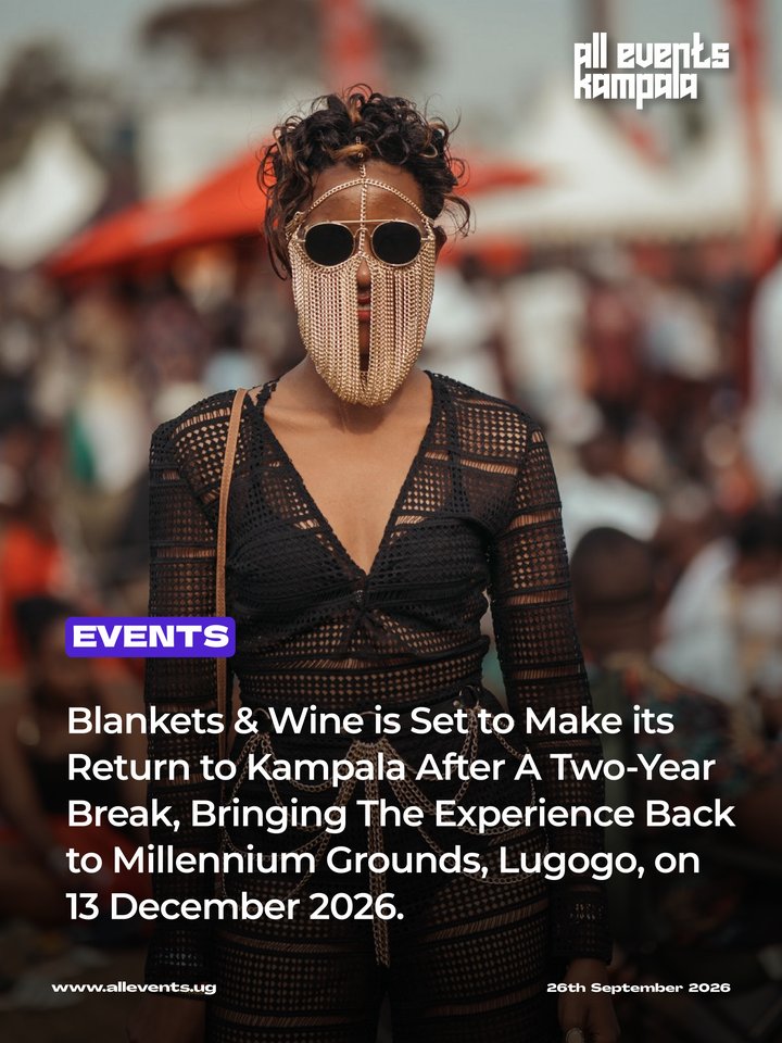 After two years away, is coming back to Kampala. The experience will happen on 13th December at Millennium Grounds, Lugogo. Get your blankets ready.