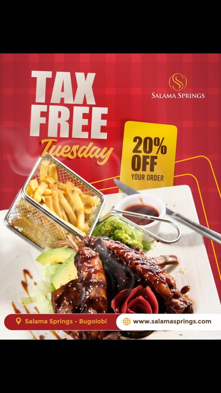 Local, Continental or Fast food! It’s all Tax free. 20% OFF all day.