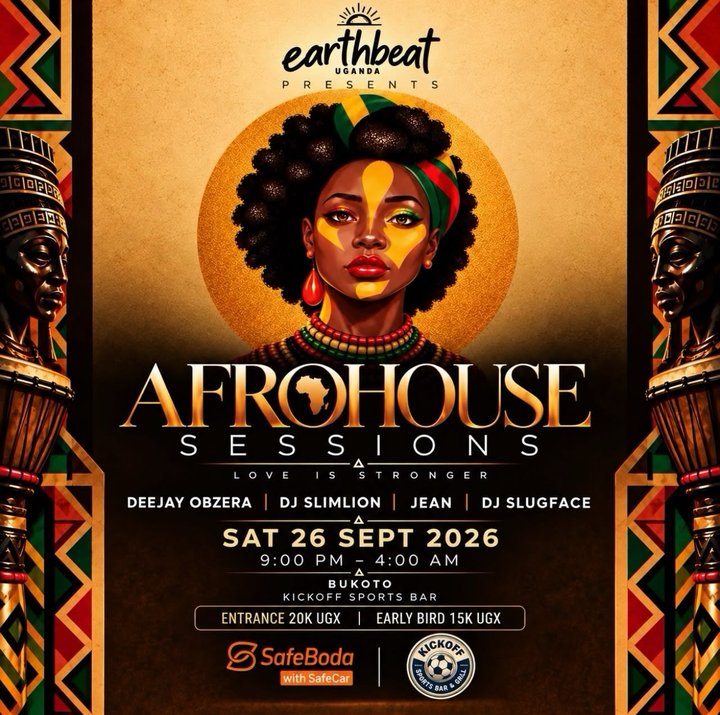 TRAVEL TO EARTHBEAT WITH 26TH SEPTEMBER
Kick Off Sports Bar & Grill, Bukoto
EARLY BIRD 15k UGX | 20k UGX at the door. This is gonna be SO fun!!!! Tell a friend…