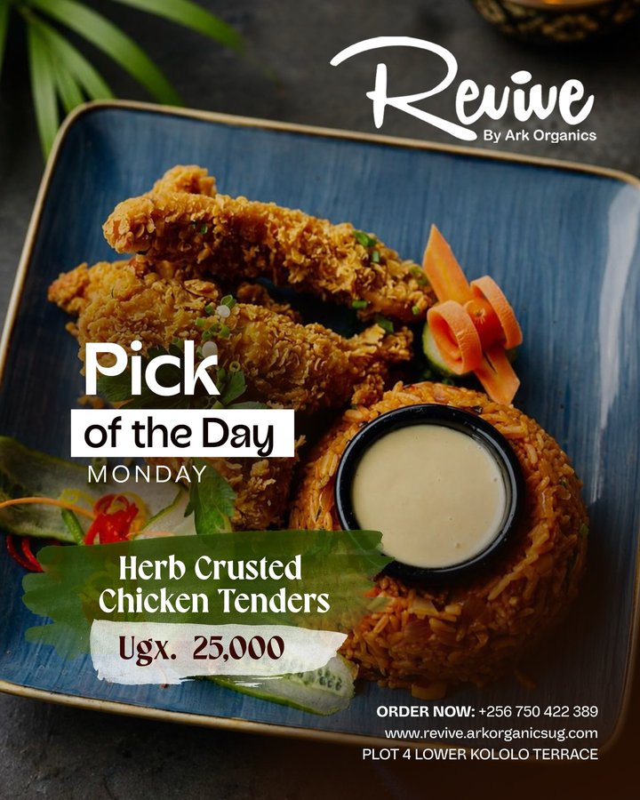 MONDAY OFFER IS HERE! Make your Monday delicious with our Herb-Crusted Chicken Tenders, perfectly crispy, flavourful, and served with delicious accompaniments…