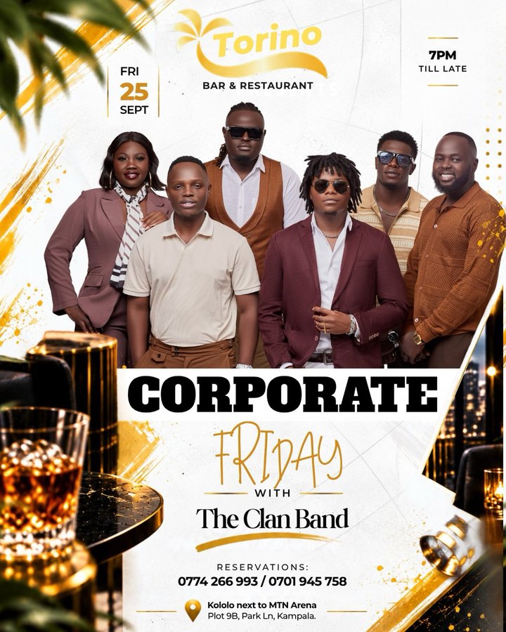 Corporate Friday is calling. Live with The Clan Band | 7PM till late.